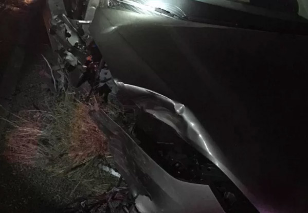 Tesla Model X car crash