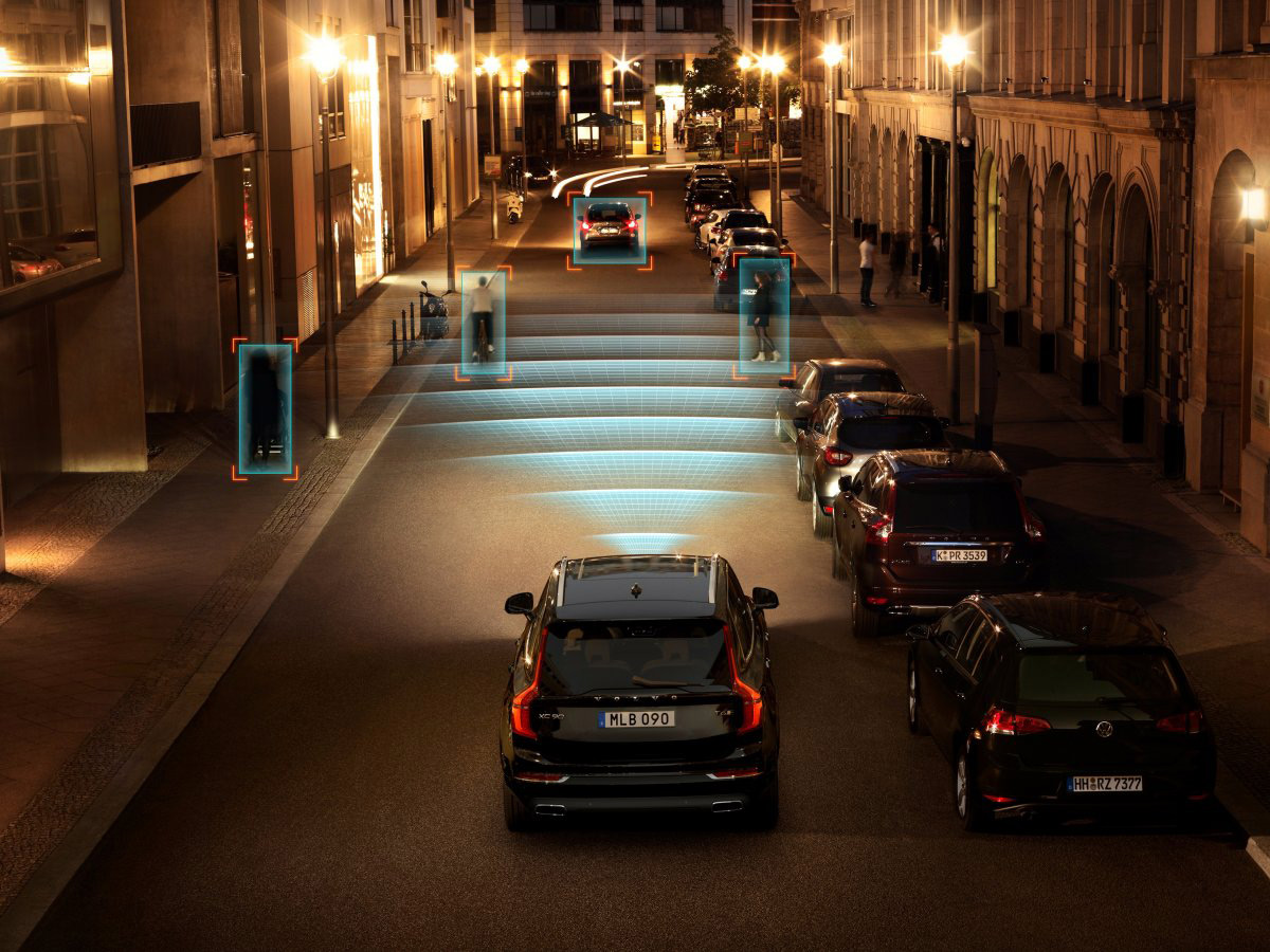 Volvo smart cities graphics night