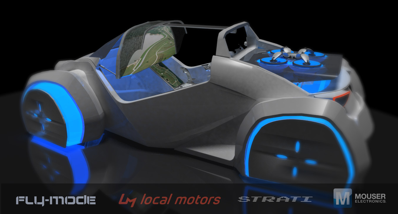Local Motors 3D printed self-driving vehicle