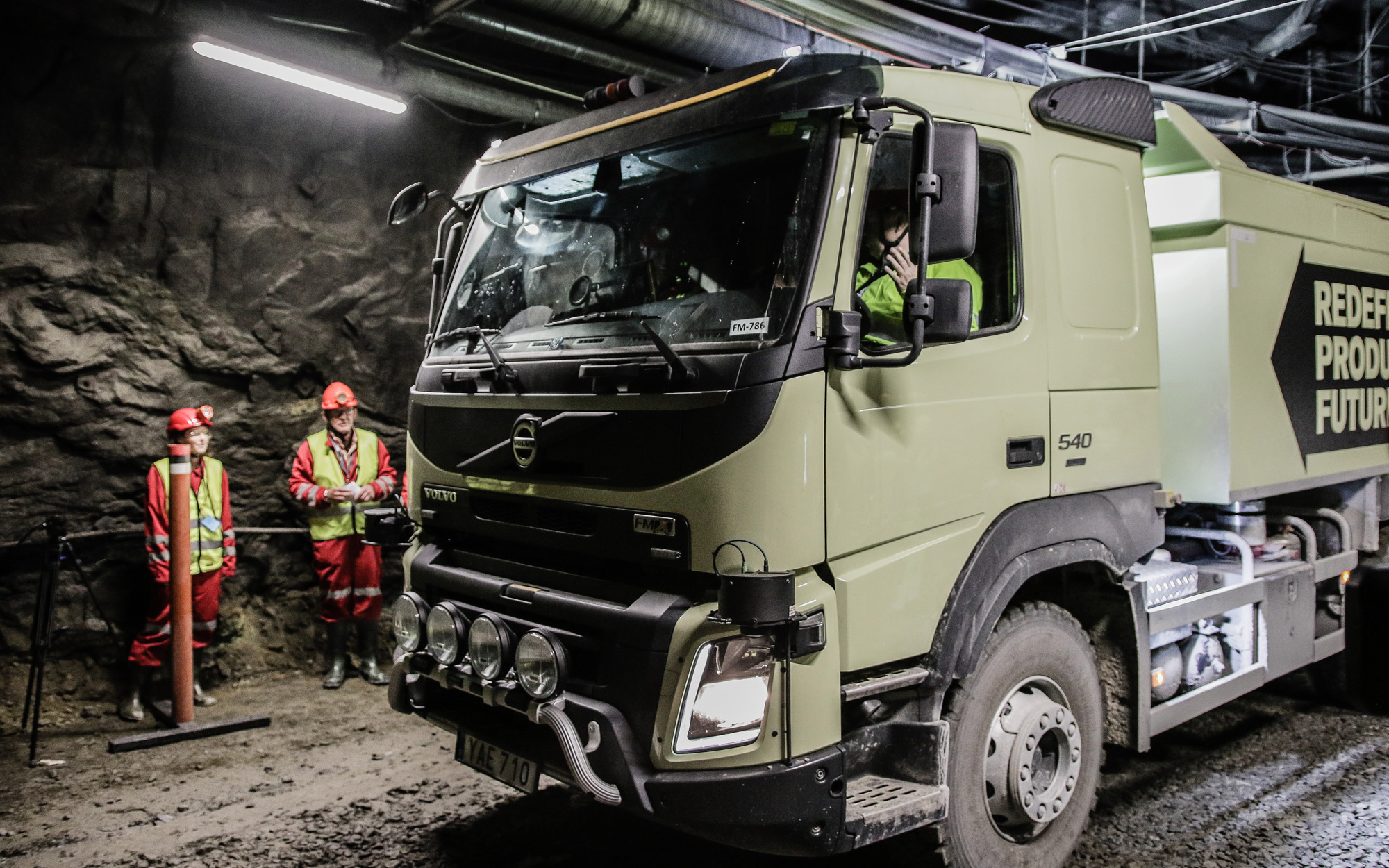 Volvo fully self-driving truck mines