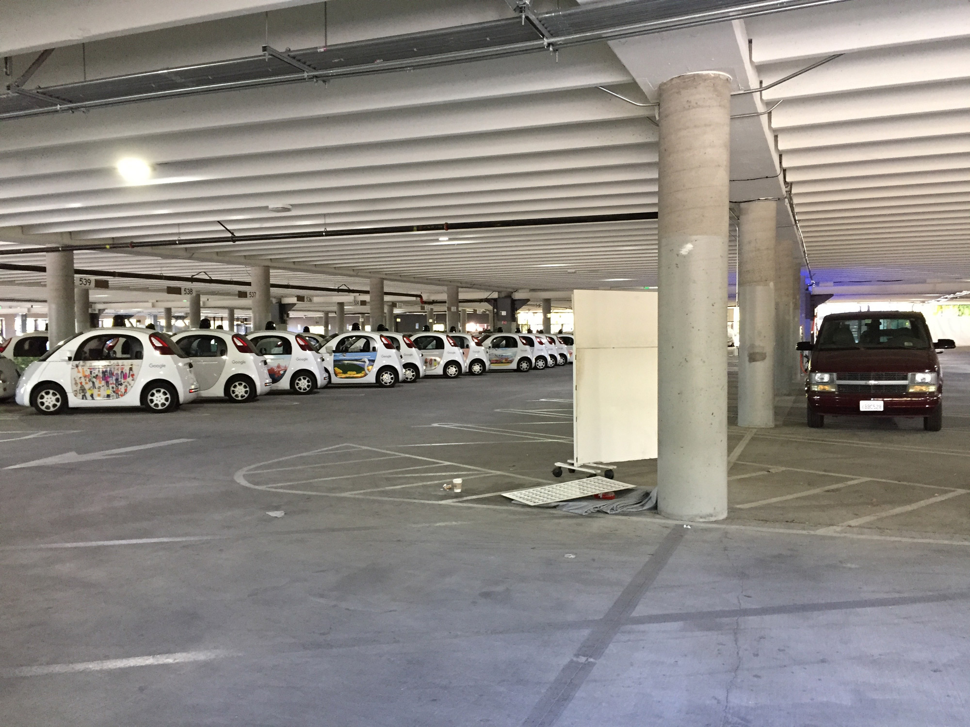 Google self-driving cars fleet