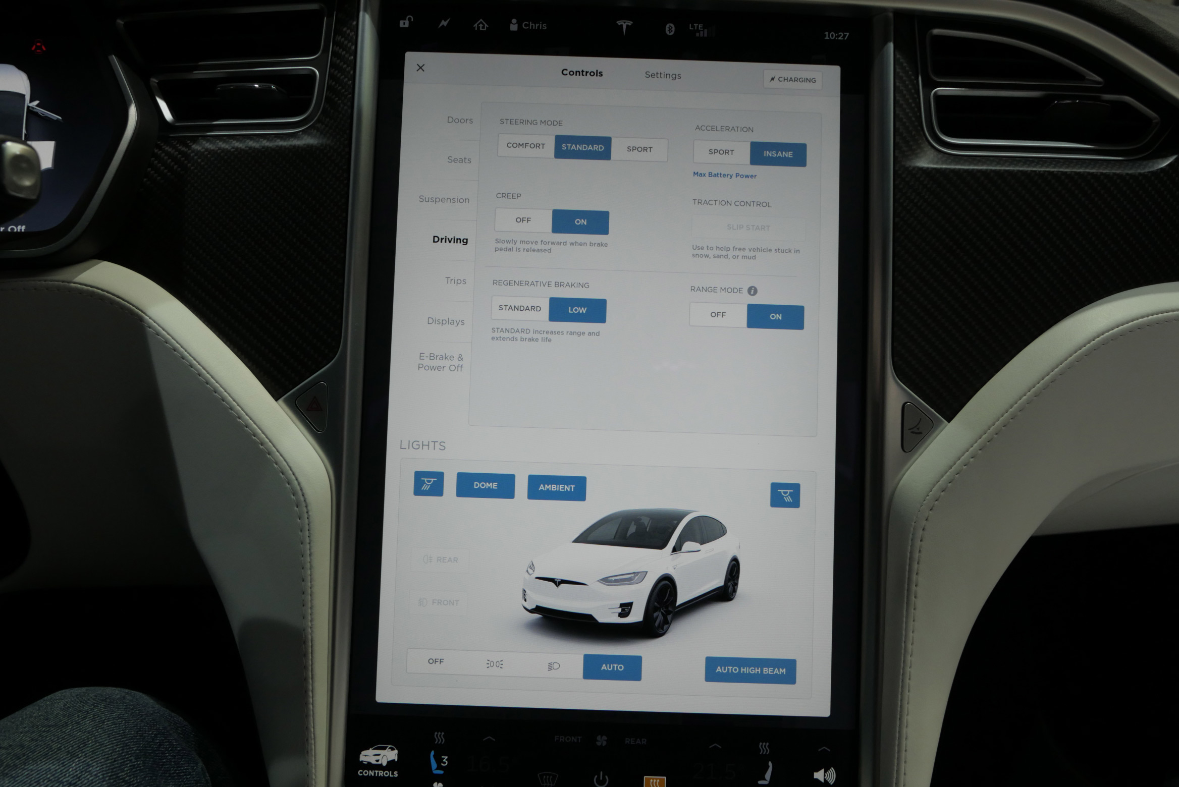 Tesla Model X Autopilot version 8.0