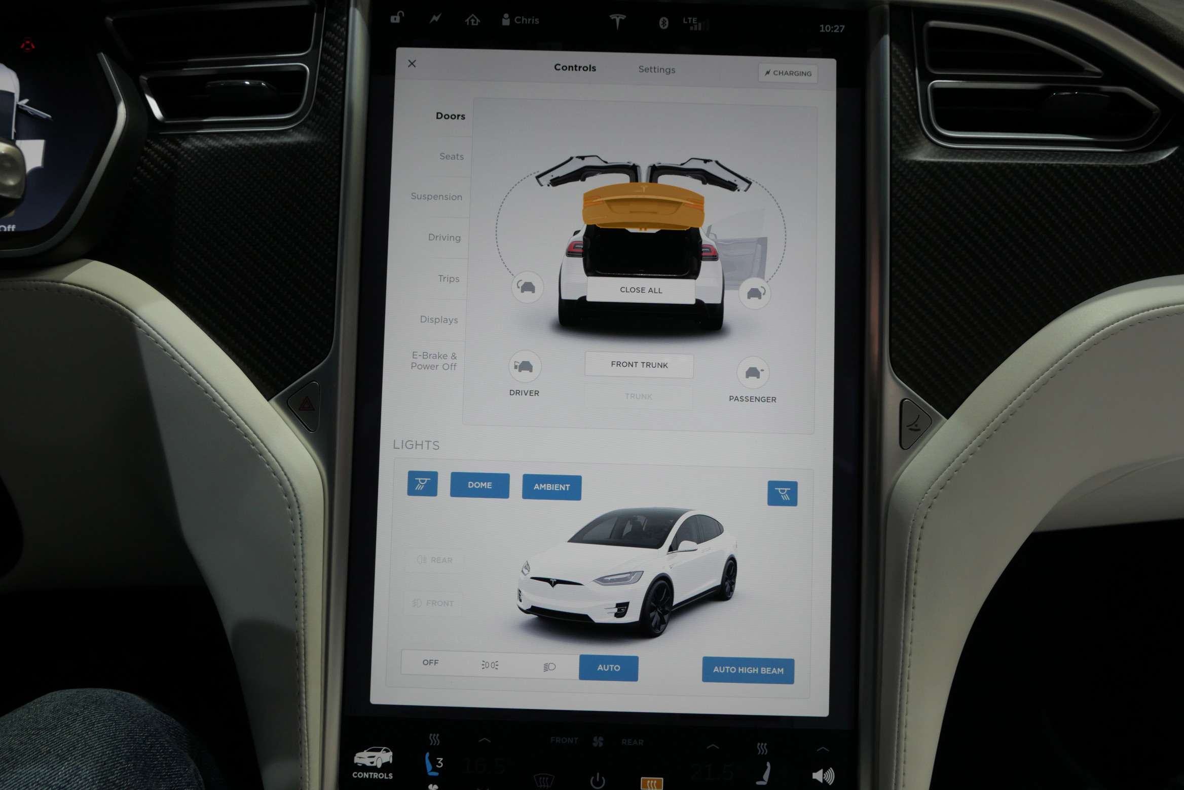 Tesla Model X Autopilot version 8.0