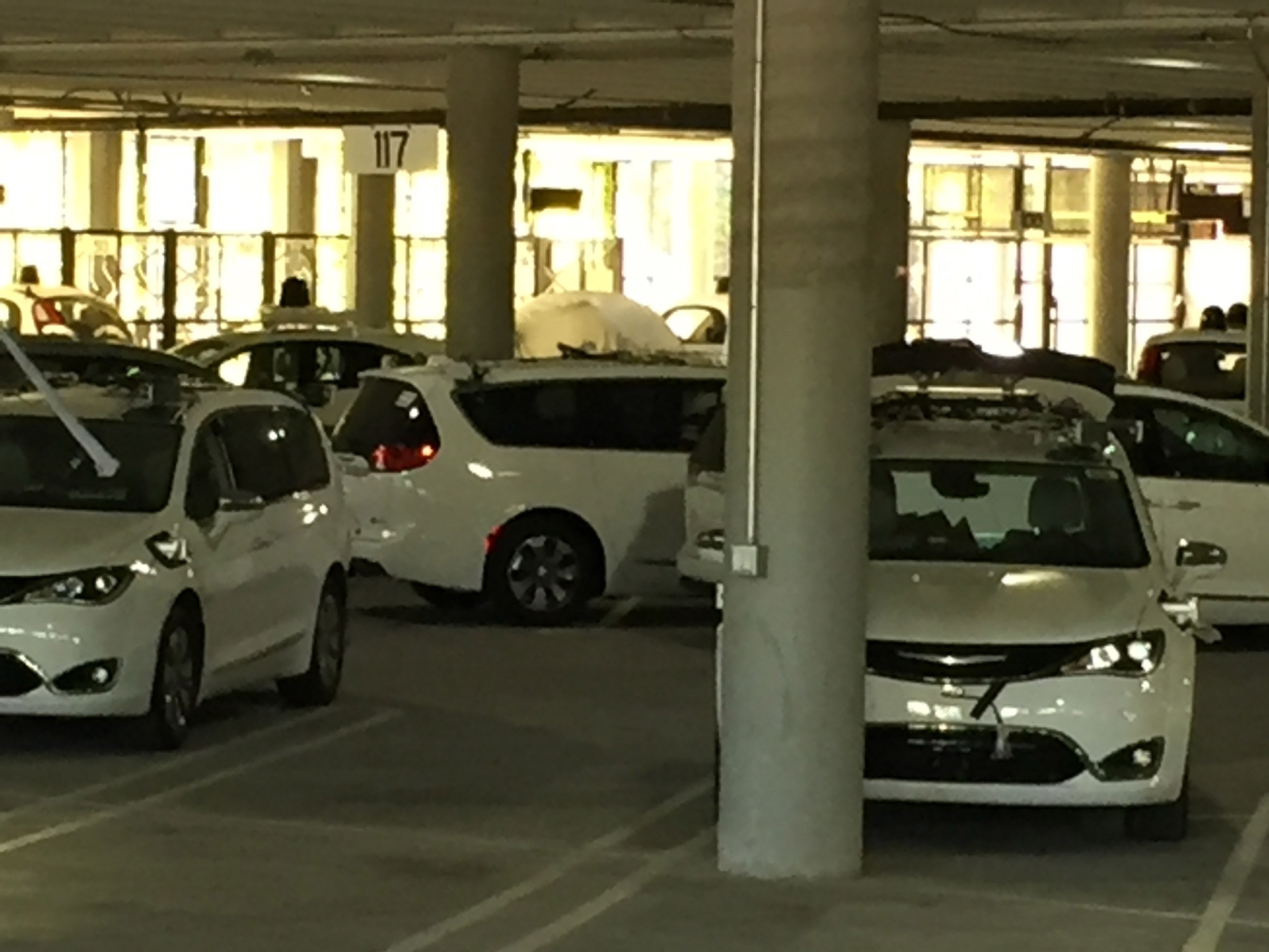 Google Chrysler Pacifica self-driving-cars spotted