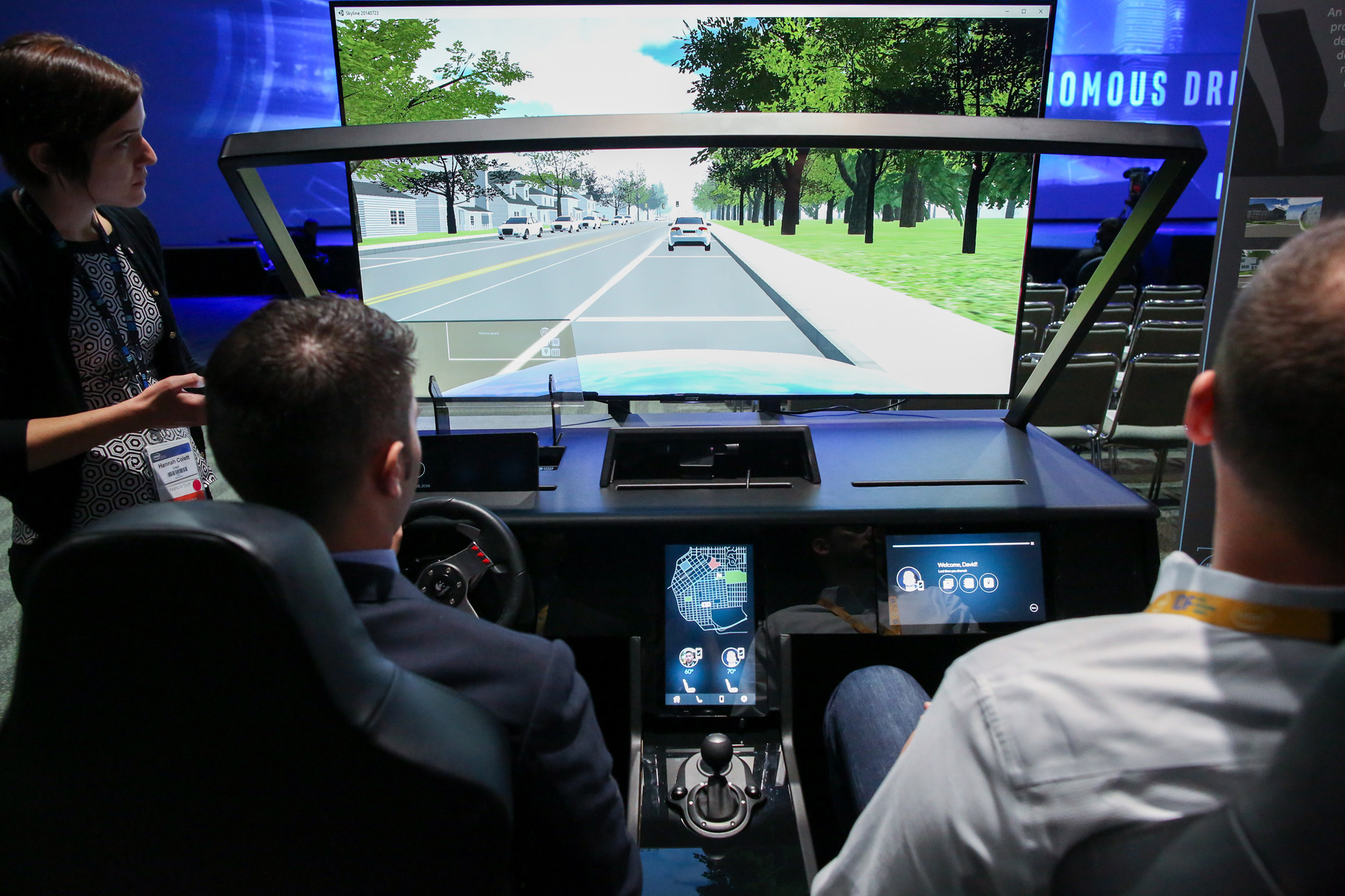 Intel self-driving car simulator