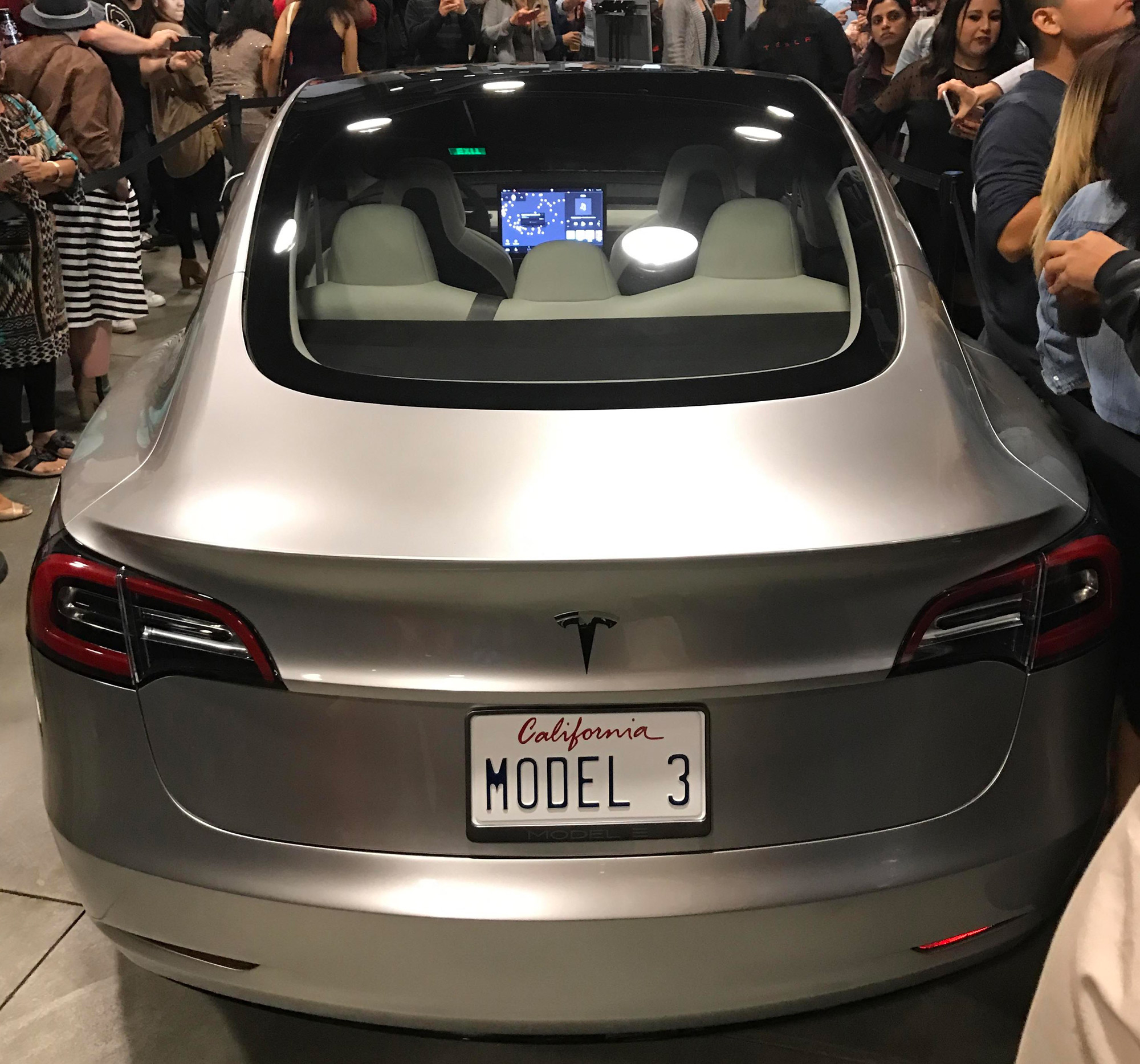 Tesla Model 3 silver