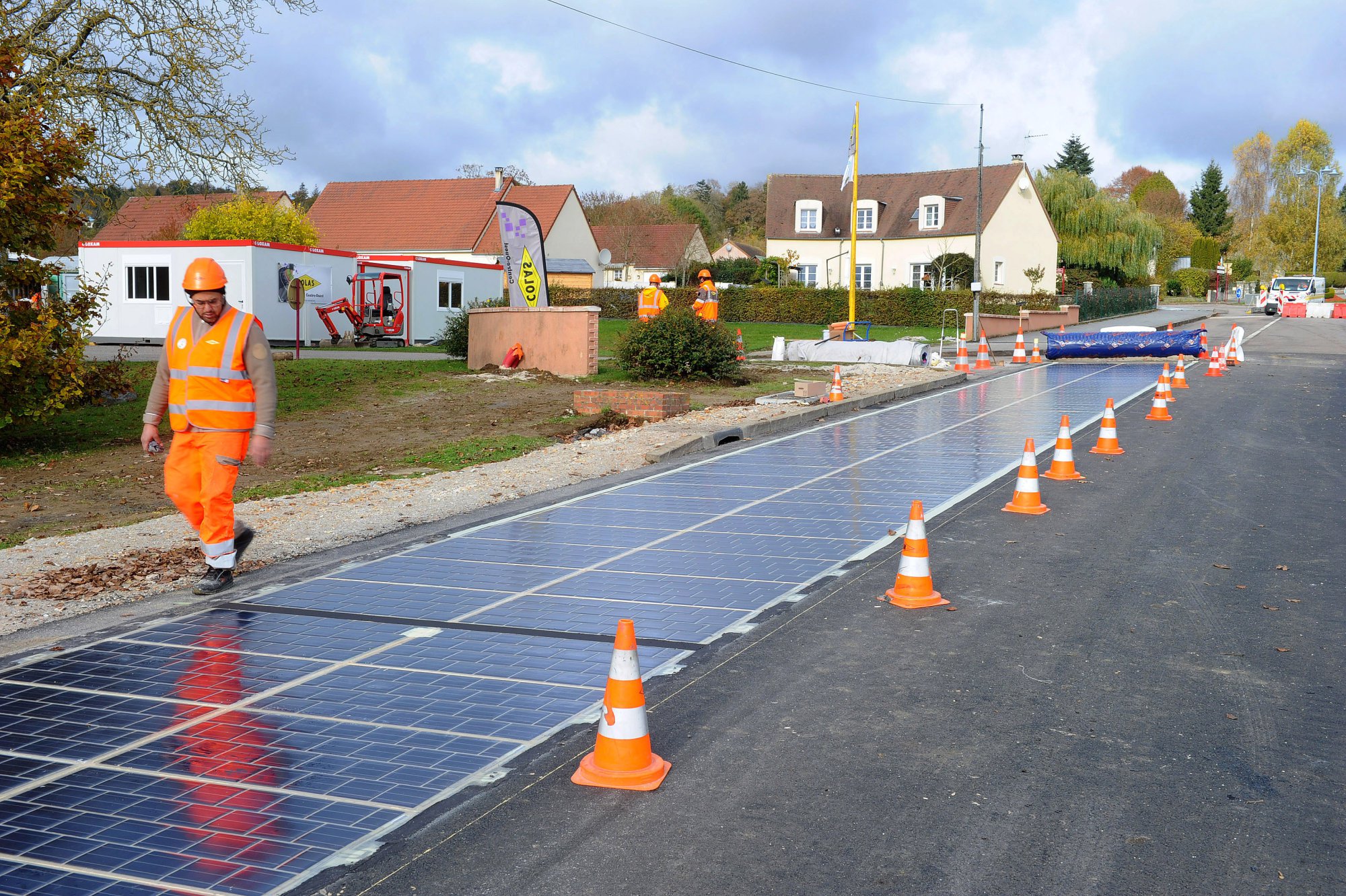 solar panel road