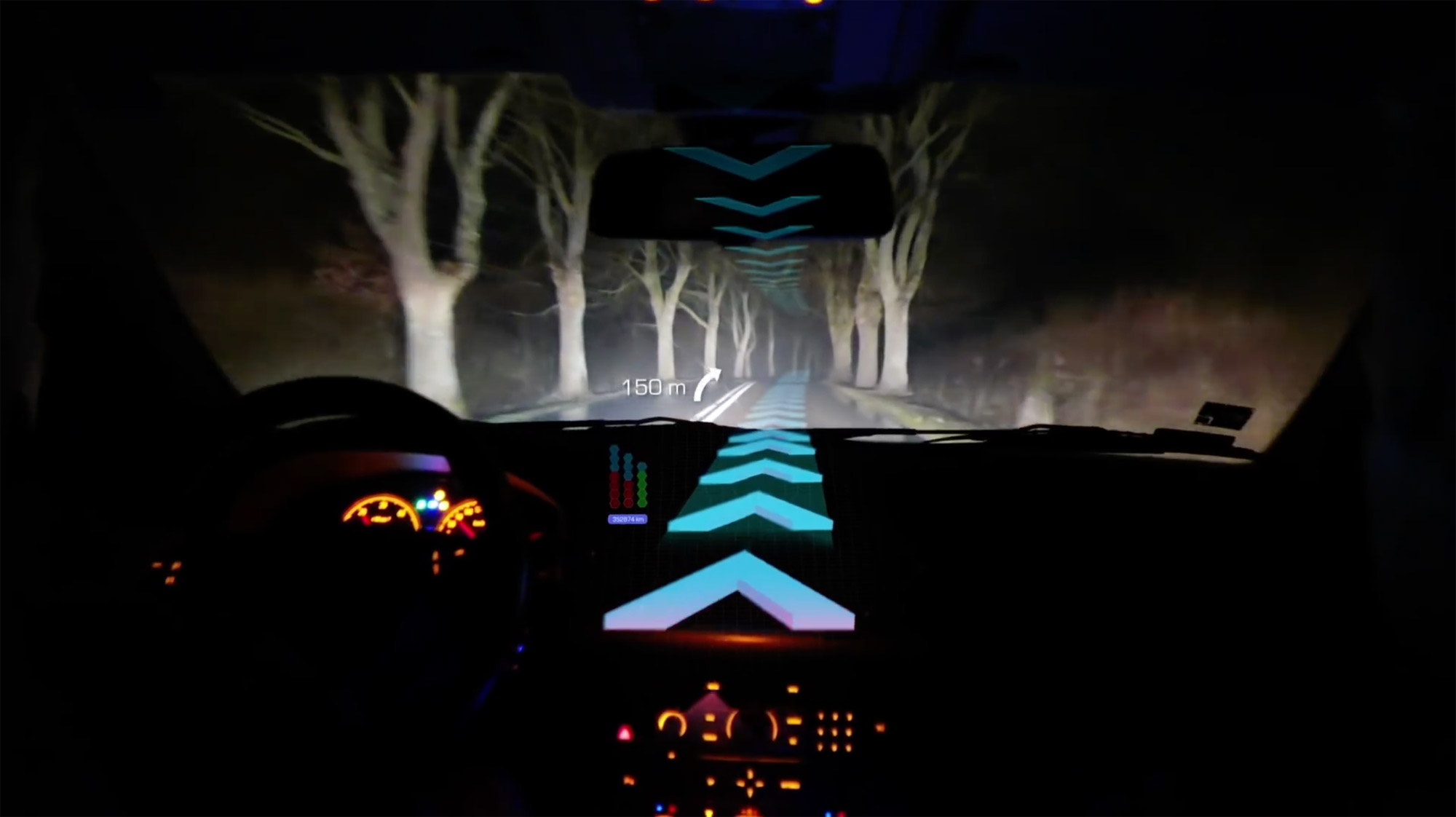 self-driving head up display hud