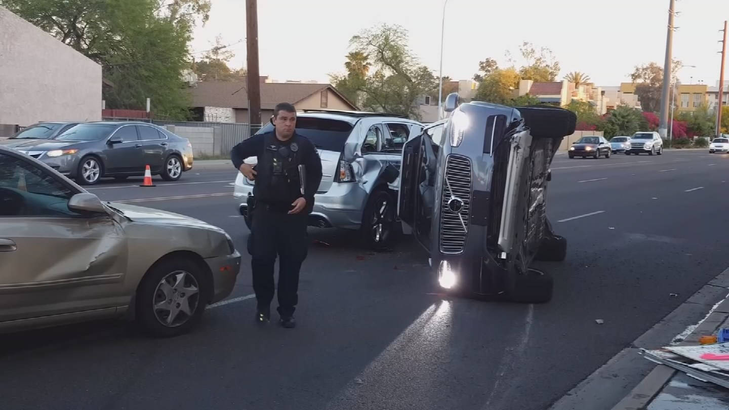Uber Volvo XC-90 car crash incident