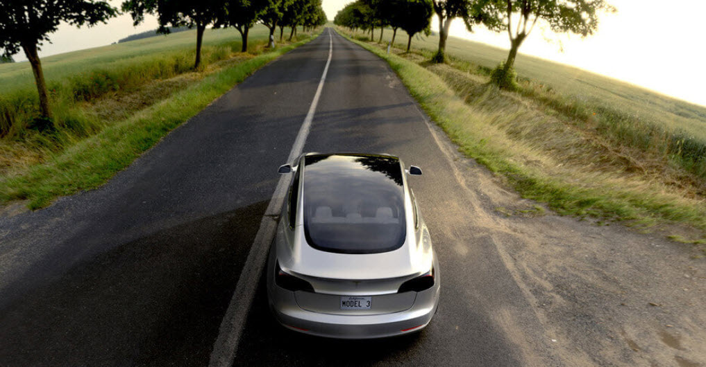 Tesla Model 3 roof