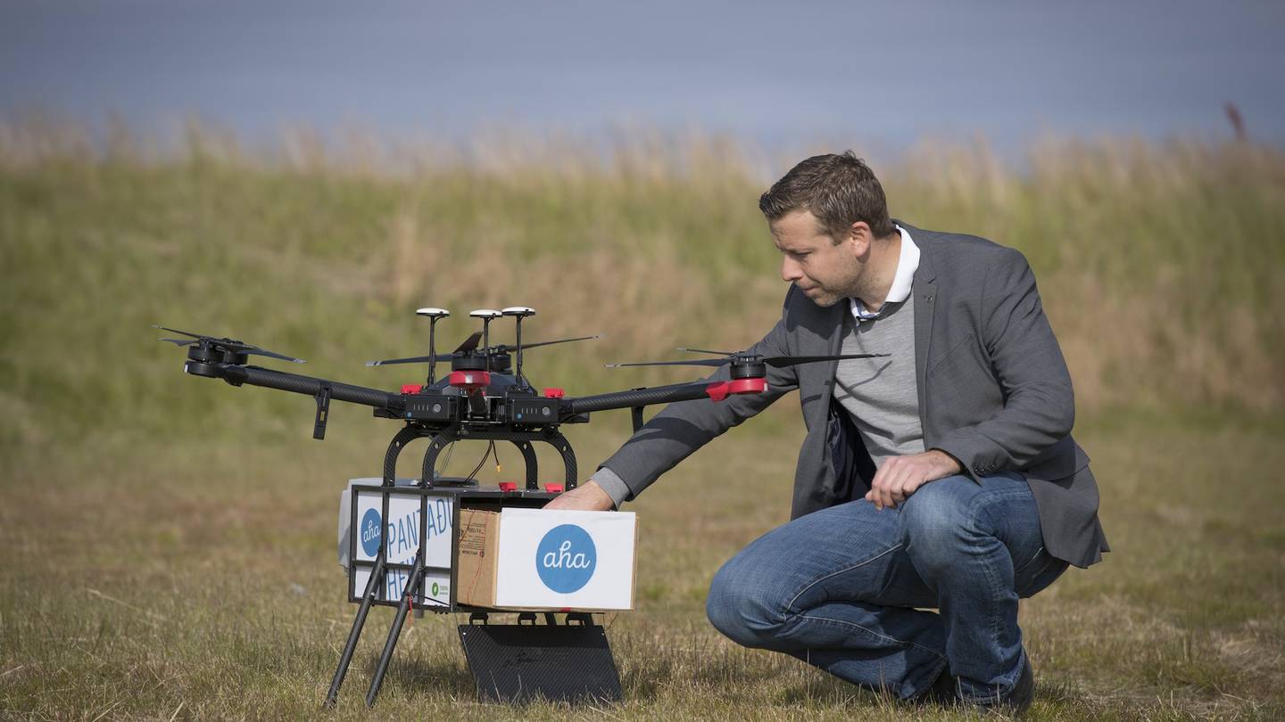 drone delivery iceland
