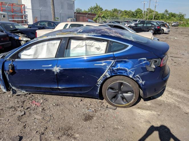 Tesla Model 3 rollover