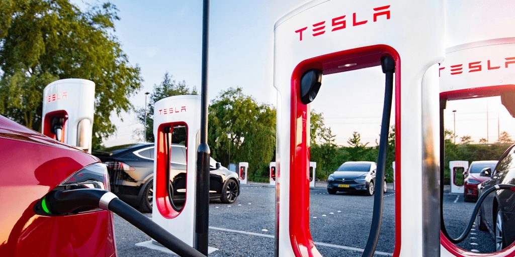 tesla electric highway supercharger Greece